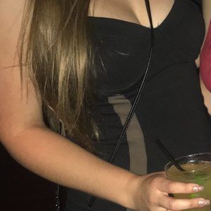 Forever 21 Sexy Black Mini Dress Small